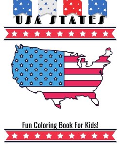Front cover_USA States Fun Coloring Book For Kids!