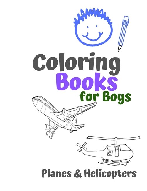 Couverture_Coloring Books for Boys Planes & Helicopters