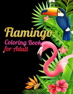 Front cover_Flamingo Coloring Book for Adults