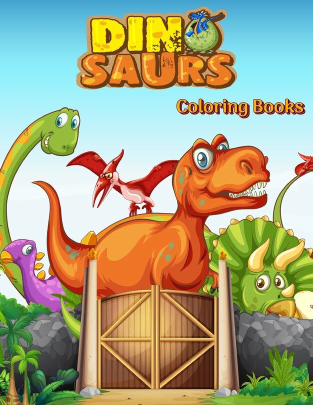 Couverture_Dinosaurs Coloring Books