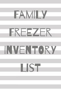 Front cover_Family Freezer Inventory List