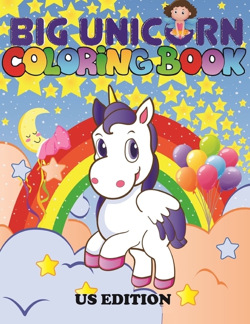 Front cover_The Big Unicorn Coloring Book