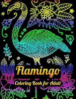 Front cover_Flamingo Coloring Book for Adults