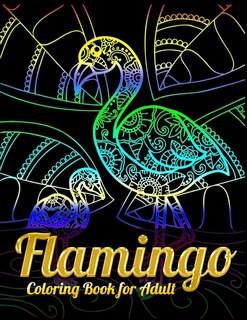 Front cover_Flamingo Coloring Book for Adults