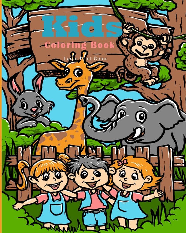 Front cover_Large Print Color Kids Coloring Book