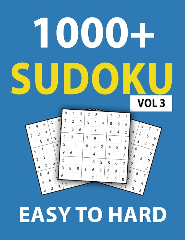 Front cover_1000+ Sudoku Easy To Hard Vol 3