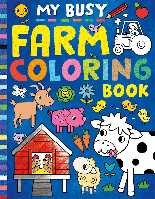 Front cover_My Busy Farm Coloring Book