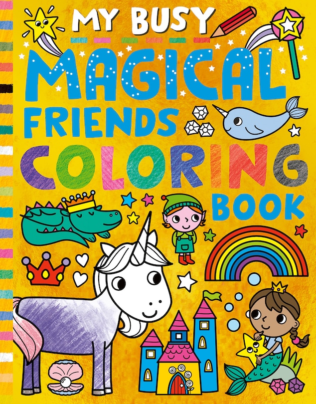 Front cover_My Busy Magical Friends Coloring Book