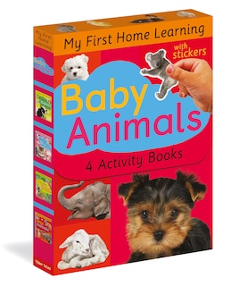Front cover_Baby Animals: 4 Activity Book Boxed Set with Stickers