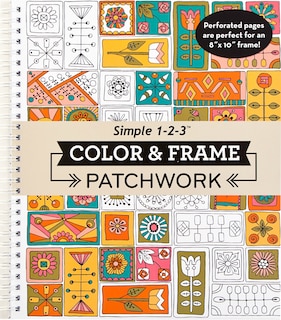Couverture_Color & Frame - Patchwork (Adult Coloring Book)