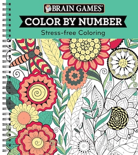 Front cover_Brain Games - Color by Number: Stress-Free Coloring (Green)