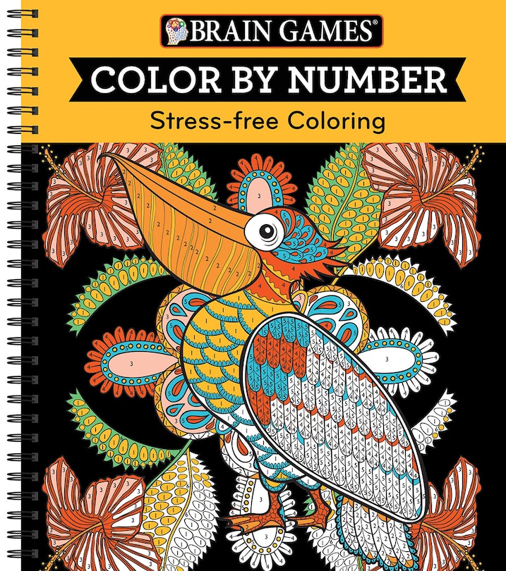 Couverture_Brain Games - Color by Number: Stress-Free Coloring (Orange)