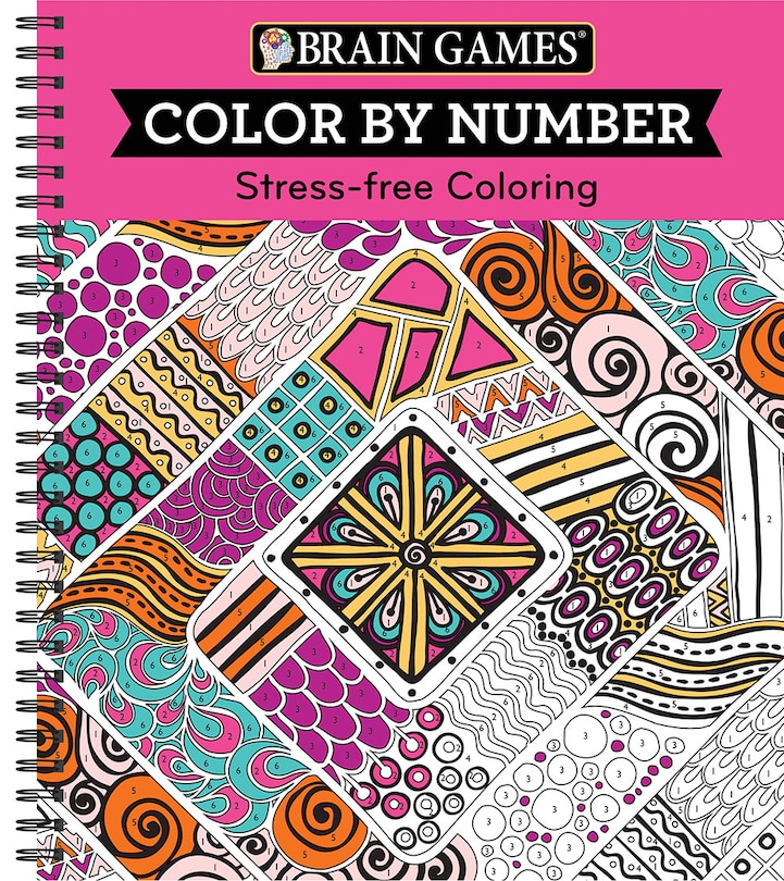 Couverture_Brain Games - Color by Number: Stress-Free Coloring (Pink)