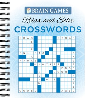 Couverture_Brain Games - Relax and Solve: Crosswords (Blue)