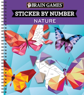 Couverture_Brain Games - Sticker by Number: Nature (28 Images to Sticker)