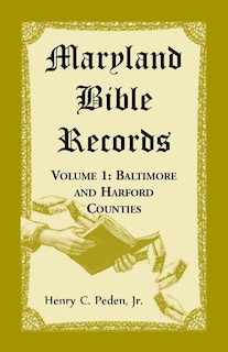 Front cover_Maryland Bible Records, Volume 1