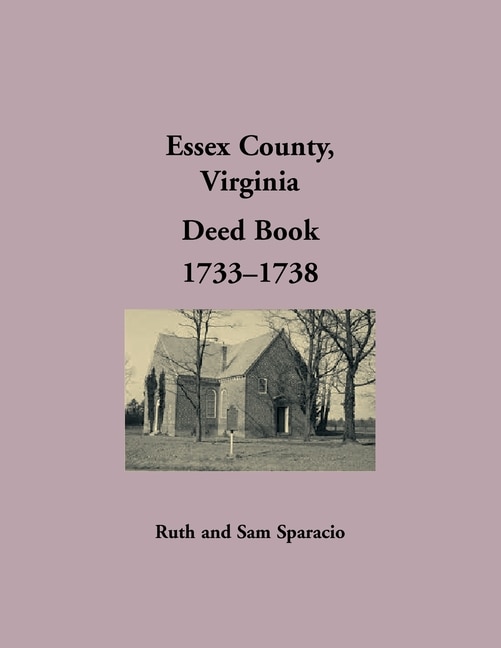 Couverture_Essex County, Virginia Deed Book Abstracts, 1733-1738