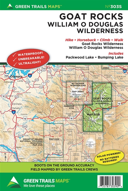 Front cover_Goat Rocks, William O. Douglass Wilderness No.303s