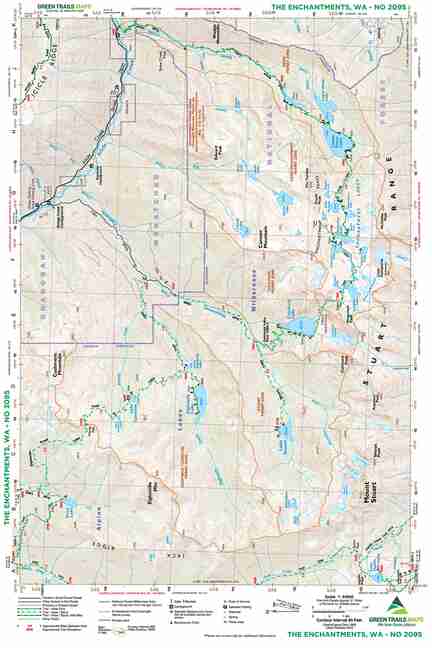Green Trails Enchantments Map 209s The Enchantments, Wa No. 209S, Book By Green Trails Maps (Map) |  Www.chapters.indigo.ca