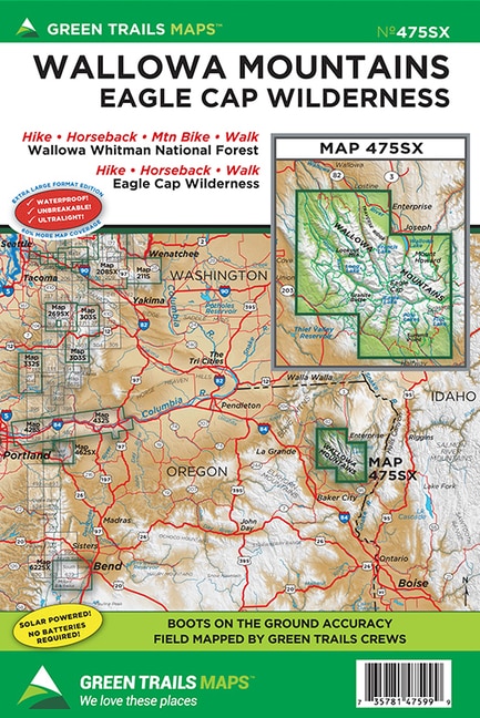 Front cover_Wallowa Mountains * Eagle Cap Wilderness, Or No. G475sx