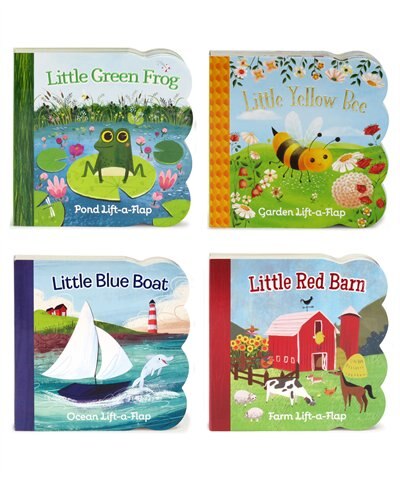 Front cover_Blue Boat, Green Frog, Red Barn, Yellow Bee 4 Pack