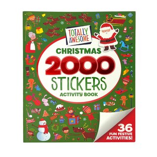 Couverture_Totally Awesome 2000 Stickers Christmas Activity Book