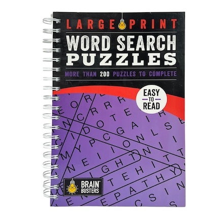 Large Print Word Search Puzzles Purple: More Than 200 Puzzles to Complete