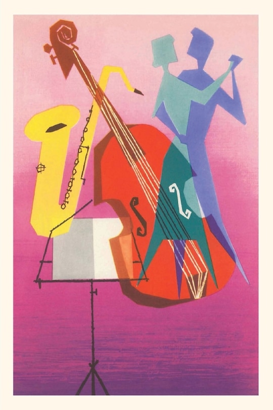 Front cover_Vintage Journal Jazz Style Bass and Saxophone, with Dancers