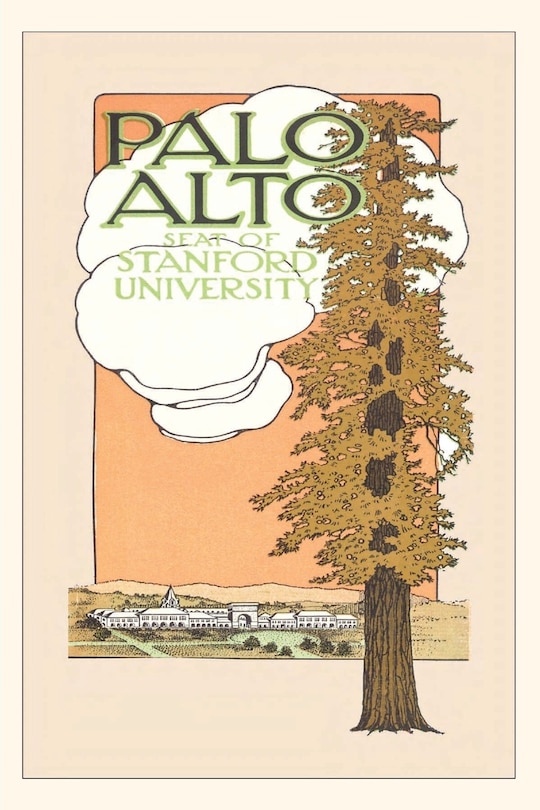 Front cover_Vintage Journal Palo Alto and Stanford University Travel Poster