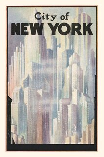 Front cover_Vintage Journal Abstract New York City Travel Poster
