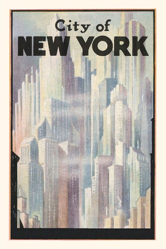 Front cover_Vintage Journal Abstract New York City Travel Poster