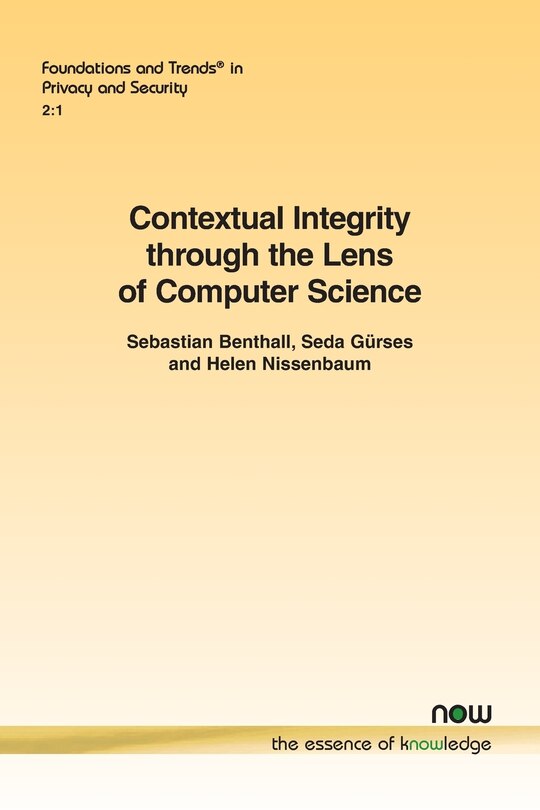 Couverture_Contextual Integrity through the Lens of Computer Science