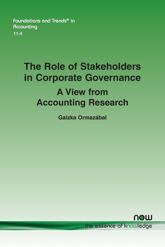 Front cover_The Role of Stakeholders in Corporate Governance