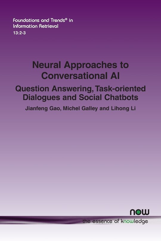 Front cover_Neural Approaches to Conversational AI