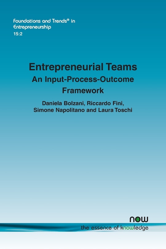 Couverture_Entrepreneurial Teams