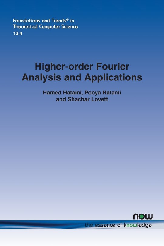 Couverture_Higher-order Fourier Analysis and Applications