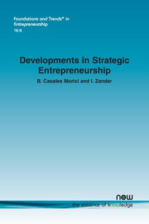 Front cover_Developments in Strategic Entrepreneurship