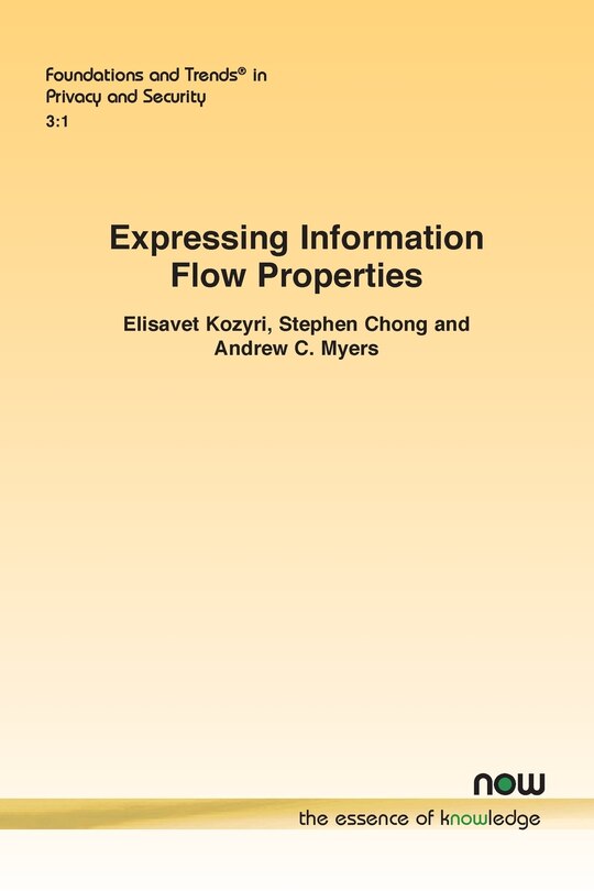 Couverture_Expressing Information Flow Properties