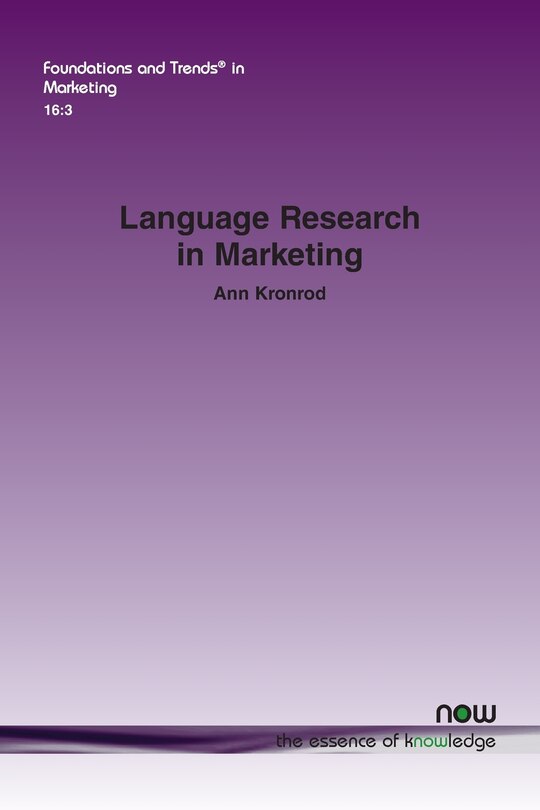 Front cover_Language Research in Marketing