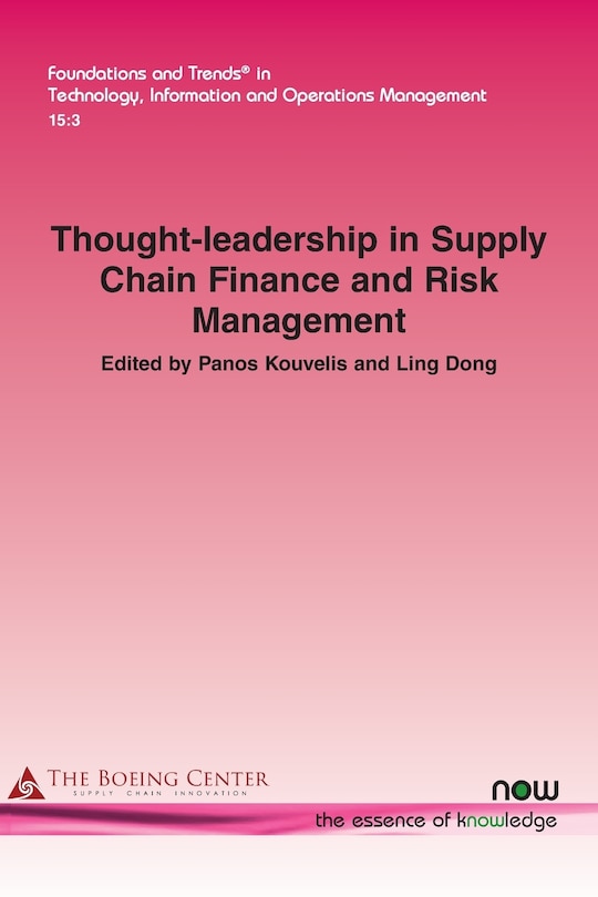 Front cover_Thought-Leadership in Supply Chain Finance and Risk Management