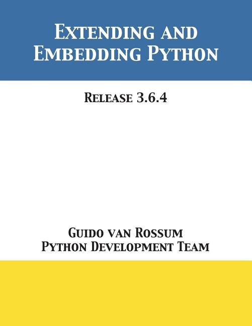 Couverture_Extending and Embedding Python