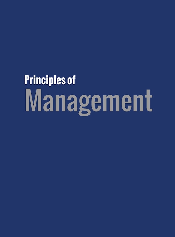 Front cover_Principles of Management