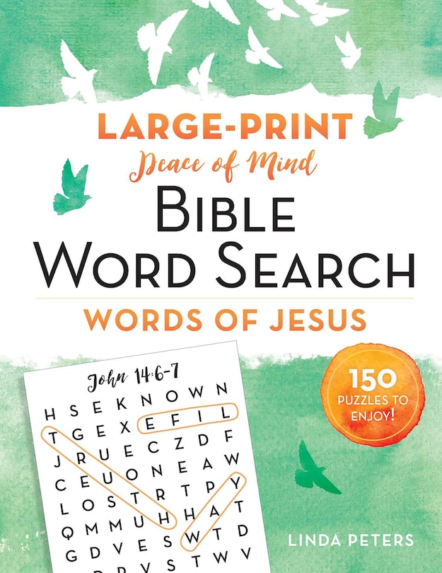Front cover_Peace Of Mind Bible Word Search: Words Of Jesus