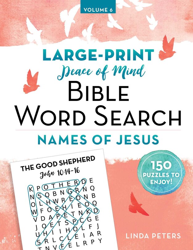 Front cover_Peace Of Mind Bible Word Search: Names Of Jesus