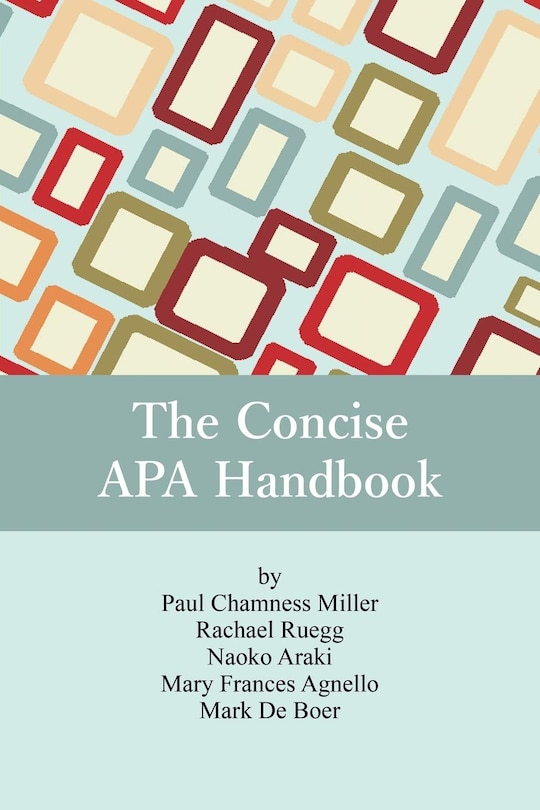 Front cover_The Concise APA Handbook
