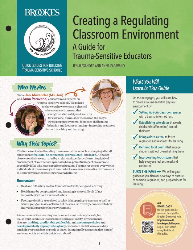 Front cover_Creating a Regulating Classroom Environment