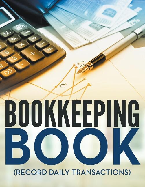 Bookkeeping Book (Record Daily Transactions) Indigo
