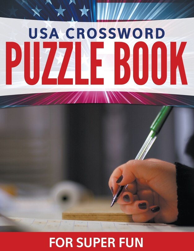 Front cover_USA Crossword Puzzle Book For Super Fun