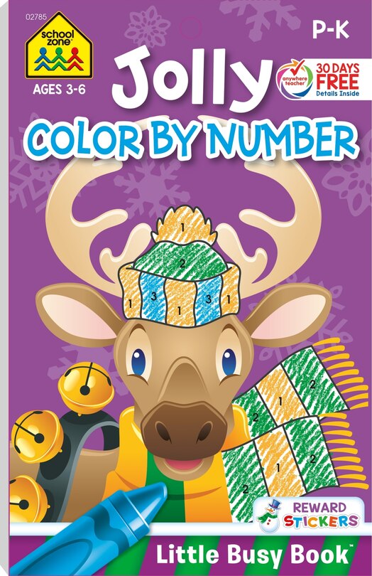 Couverture_School Zone Jolly Color by Number Tablet Workbook