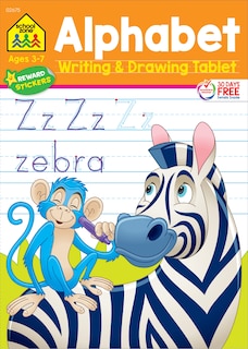Front cover_School Zone Alphabet Writing & Drawing Tablet Workbook